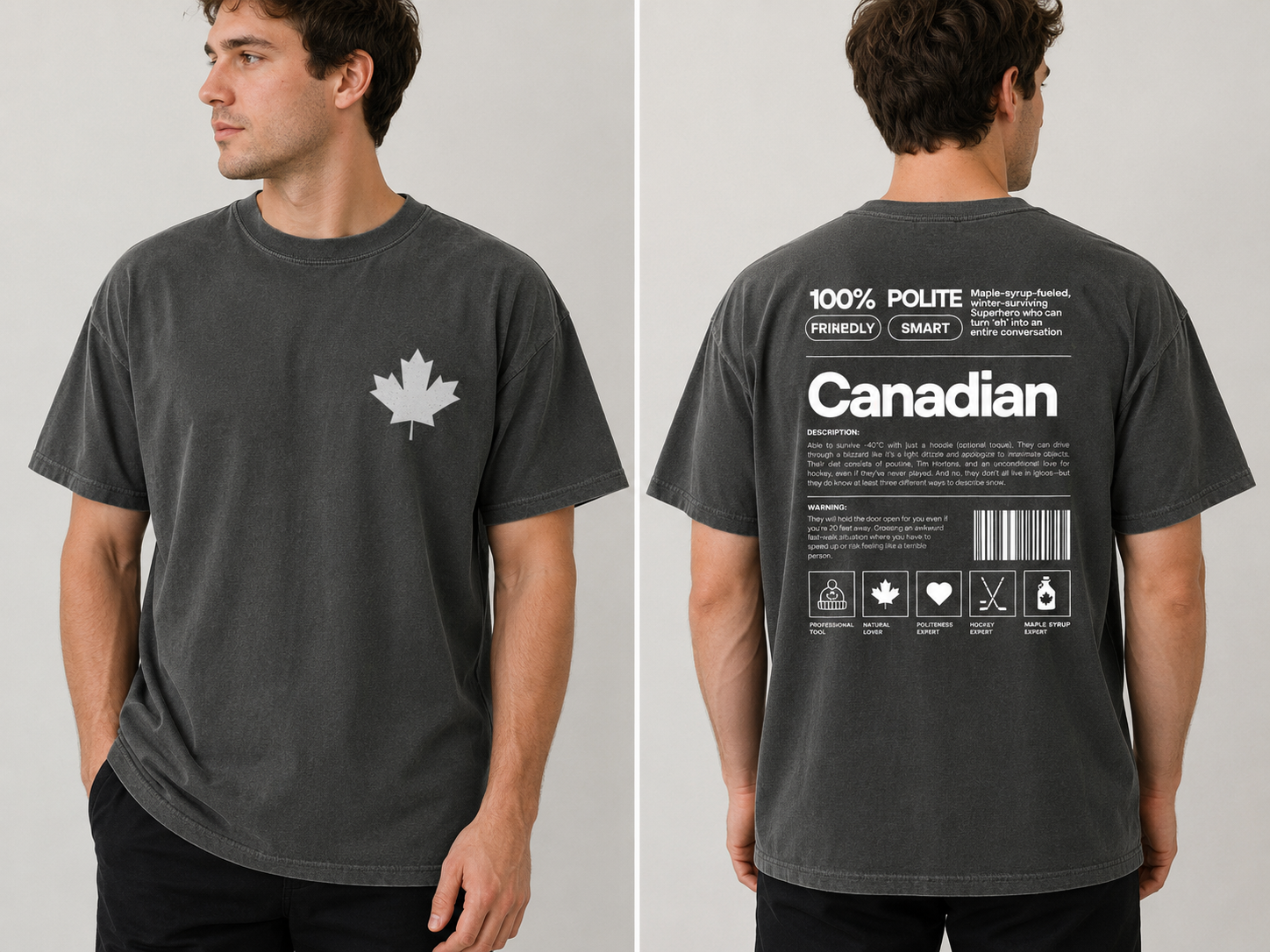 Stylish Canada Day outfit featuring a Comfort Colors t-shirt with vintage maple leaf graphics and proud Canadian aesthetic